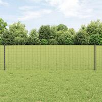 Eurohegn Sæt af 3 Grå PVC-belagt metal 50 x 0,6 m Holdbart
