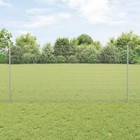 Svejset Trådhegn med 22 U-poster Sølv 1.2x25 m Stål