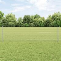 Welded Wire Fence med 44 U poste Sølv 0.6x100 m Stål