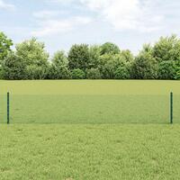 Welded Wire Fence med 5 U-Pæle Grøn 0,4x10 m Stål