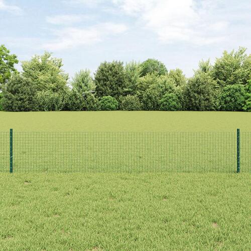 Welded Wire Fence med 22 U Posts Grøn 0.4x50 m Stål