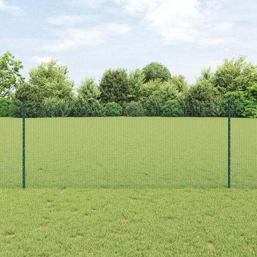 Welded Wire Fence med 22 U Posts Grøn 1x50 m Stål