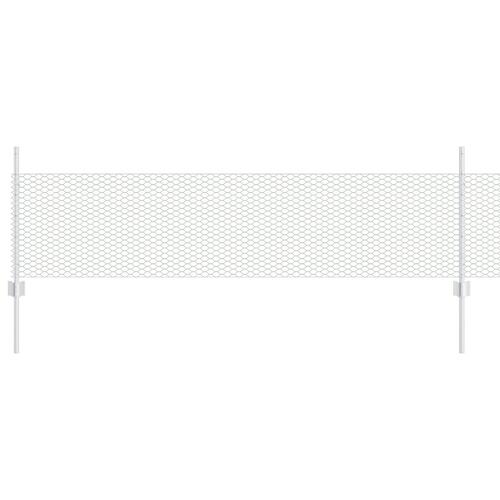 Havehegn Sæt 2 Stk Galvaniseret stål 25 x 0.5 m Slidstærk