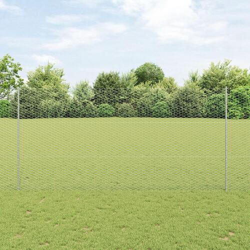 Hegnspæle 22 stk U-Kanal 150 cm Galvaniseret Stål, Sekskantet Hegn 1.5x100 m Galvaniseret Stål