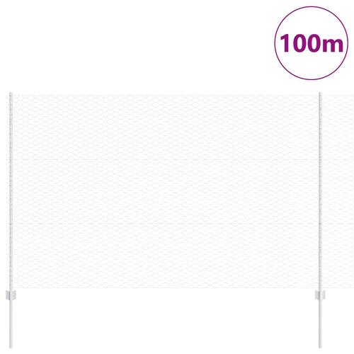 Hegnspæle 22 stk U-Kanal 150 cm Galvaniseret Stål, Sekskantet Hegn 1.5x100 m Galvaniseret Stål