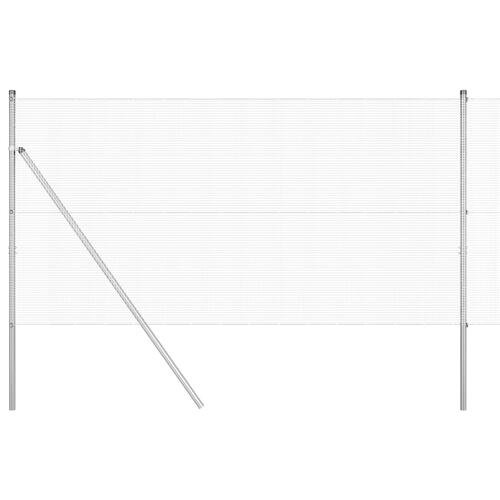 Svejsede Trådhegn med 13 Posts 1.2x25 m Galvaniseret Stål