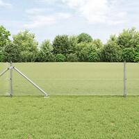 Svejset Trådhegn med 13 Spydstolper 0.6x25 m Galvaniseret Stål