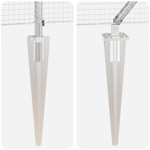 Svejset trådhegn med 13 spike posts 0.8x100 m galvaniseret stål