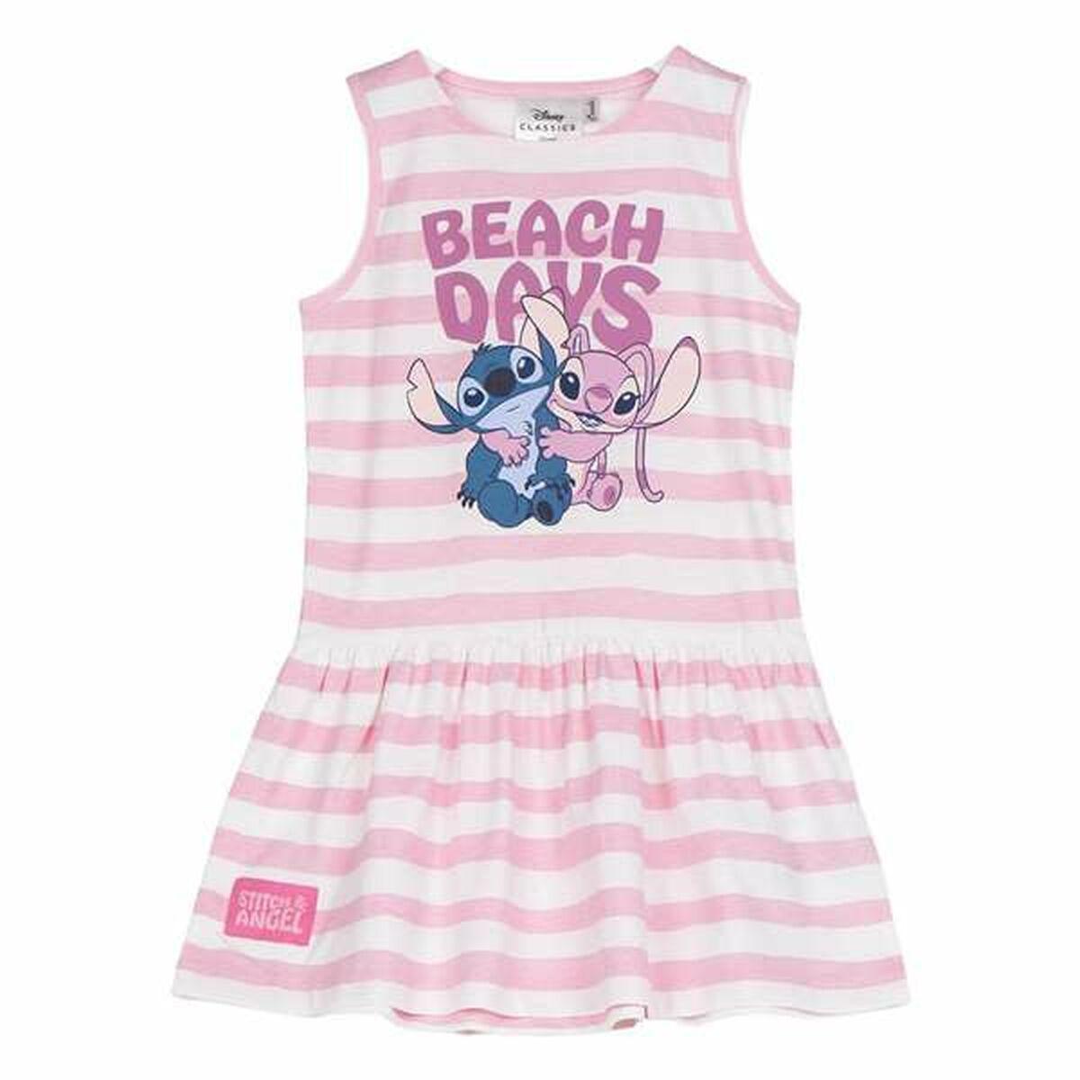 Pige kjole Disney Stitch - pink, 6 år