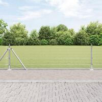 Welded Wire Fence Med 13 Flangeposter 0.4x50 m Galvaniseret Stål