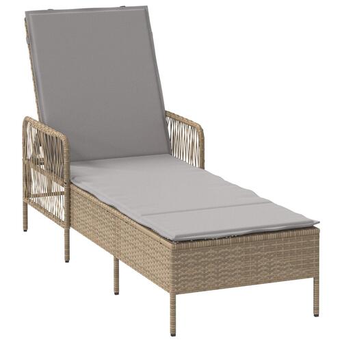 Solseng Sæt Sæt af 3 Beige PE rattan, metal Sammenfoldelig