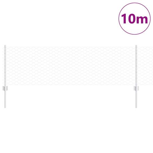 Hegnspæle 5 stk U-Kanal 60 cm Galvaniseret Stål, Hexagonhegn 0.6x10 m Galvaniseret Stål