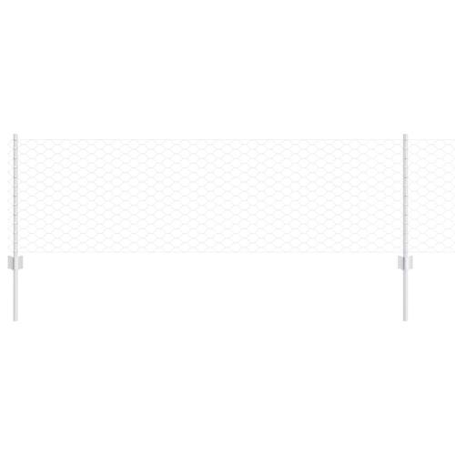 Hegnspæle 5 stk U-Kanal 60 cm Galvaniseret Stål, Hexagonhegn 0.6x10 m Galvaniseret Stål