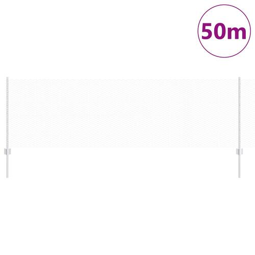 Hegnspæle 11 stk U-kanal 80 cm galvaniseret stål, sekskantet hegn 0,8x50 m galvaniseret stål