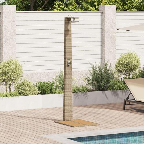 Havebruser Beige 60x80x214 cm Poly Rattan