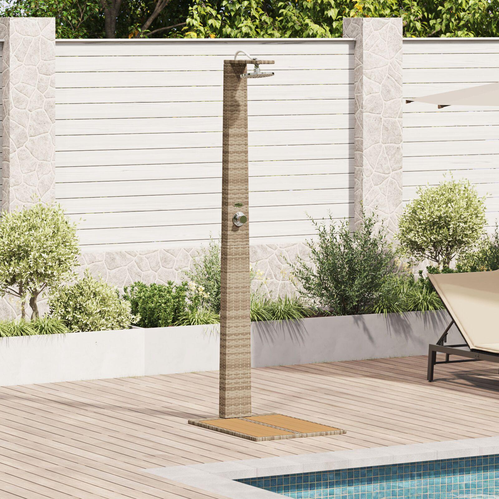 Havebruser Beige 60x80x214 cm Poly Rattan