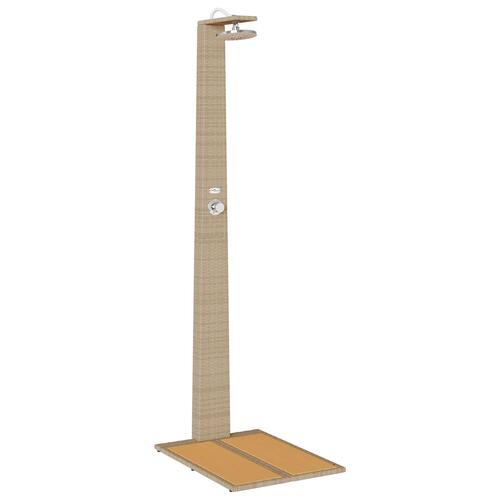 Havebruser Beige 60x80x214 cm Poly Rattan