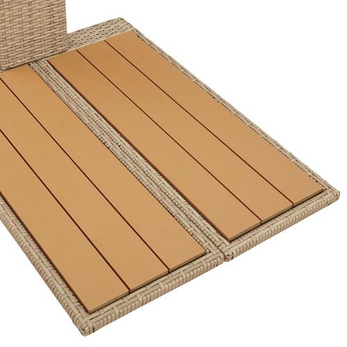 Havebruser Beige 60x80x214 cm Poly Rattan