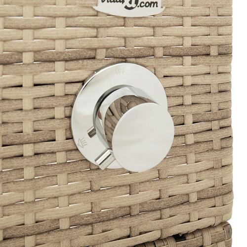 Havebruser Beige 60x80x214 cm Poly Rattan
