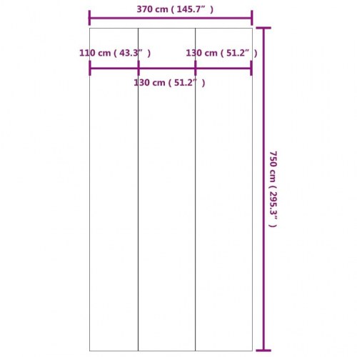 Poolunderlag 750 × 370 cm i polyester-geotekstil - lysegrå