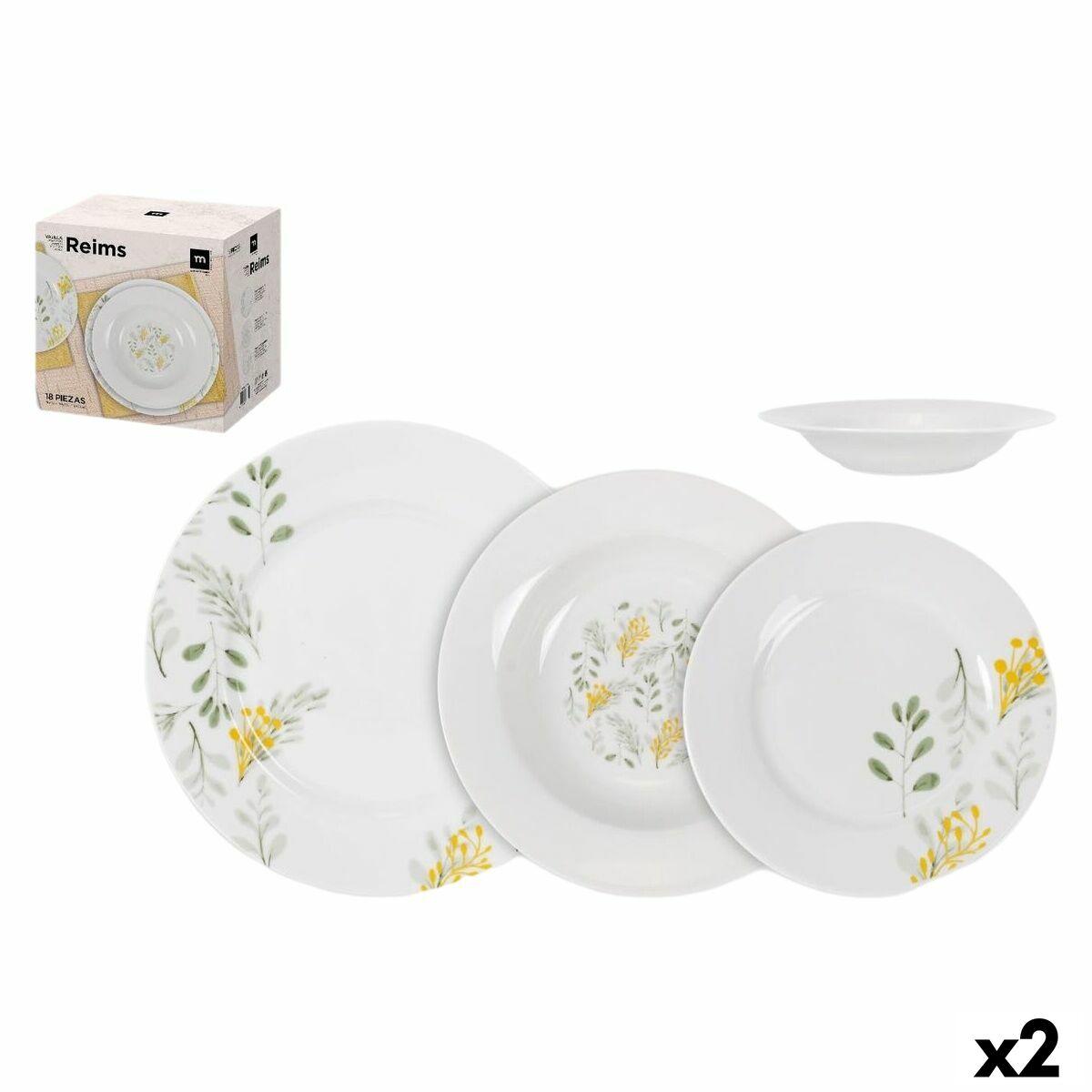 Reims spisestel - 18 dele, cirkulært (2 enheder)