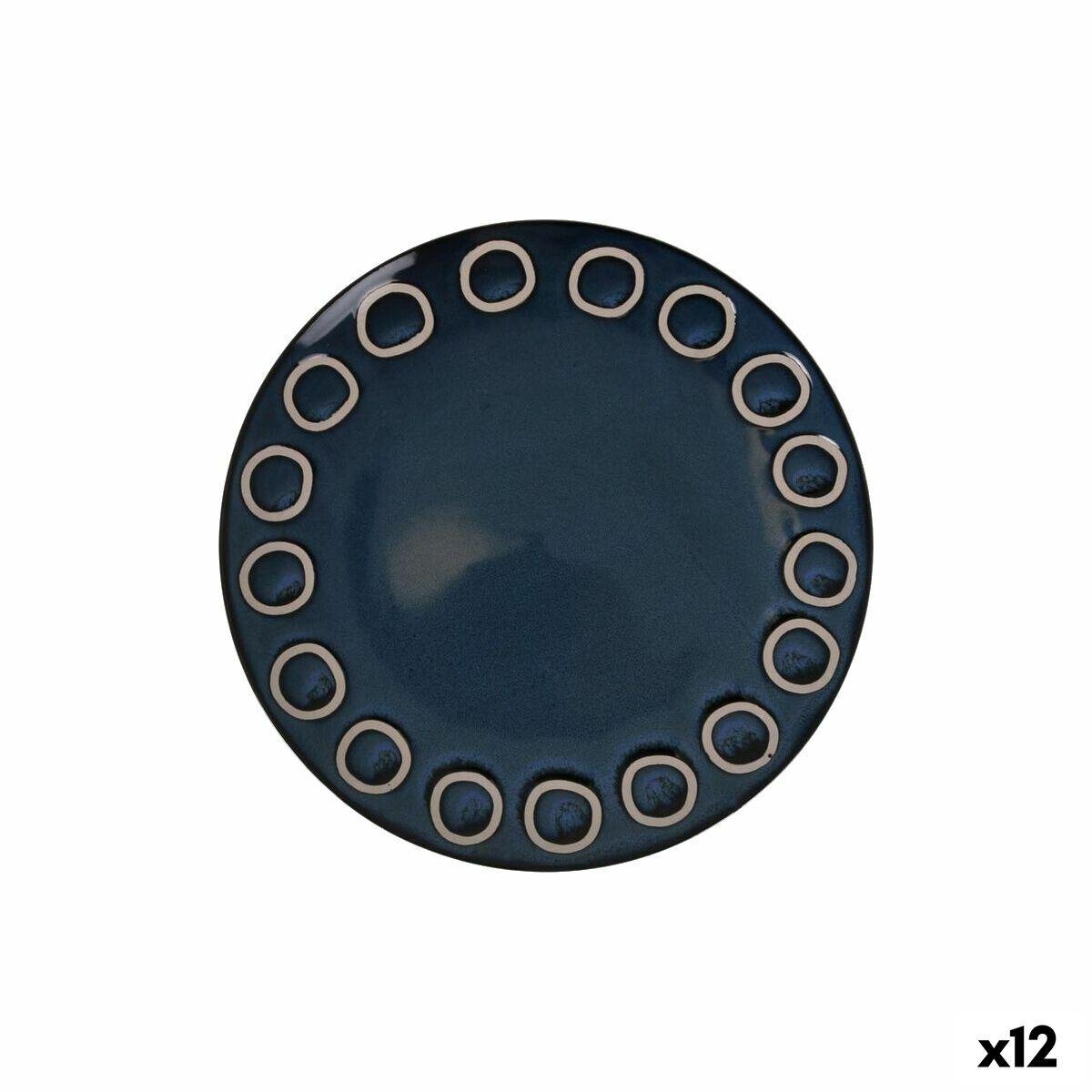 Almudena middagstallerkener - blå, 12 stk.