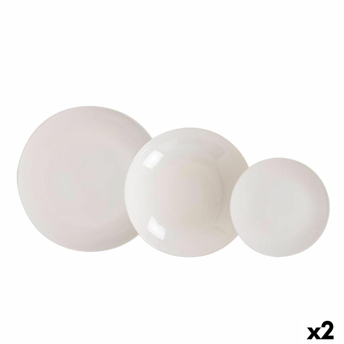 Santa Clara Onda spisestel, cirkulær - 2 enheder (18 dele)