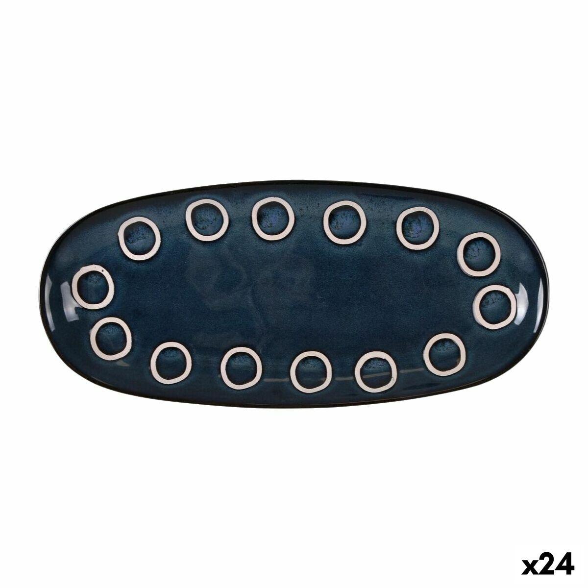 Almudena serveringsfad, blå oval, 29 × 13,5 × 2,4 cm (24 stk.)