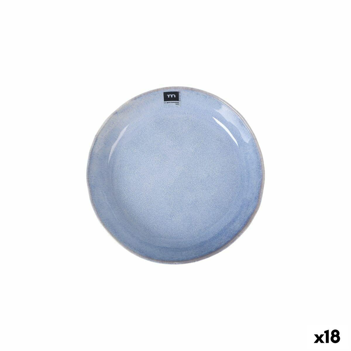 Macarella serveringsfad, blå - sæt á 18