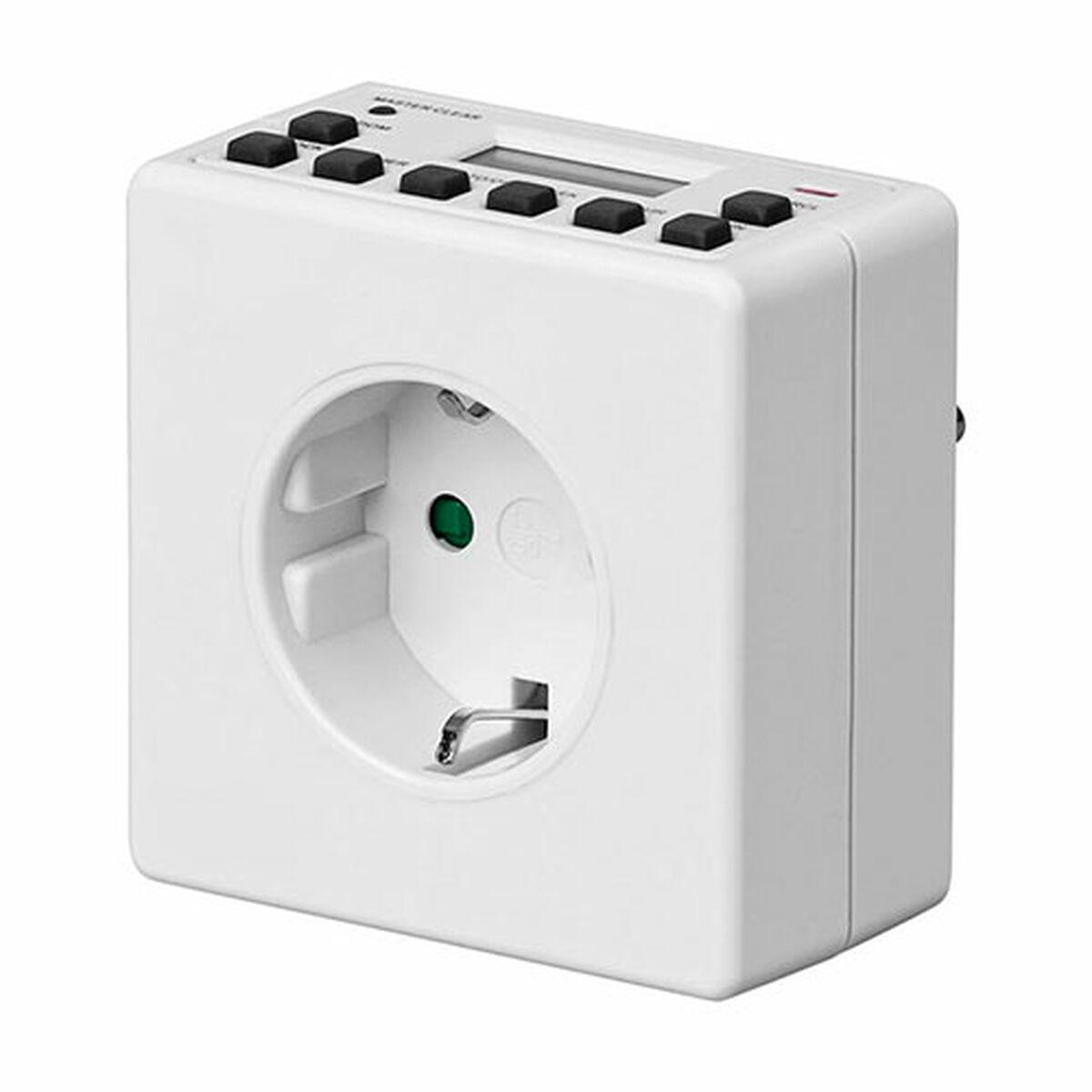 NIMO stik med digital ugentlig timer - 250 V, 16 A/10 A, 3.500 W, EU-stik