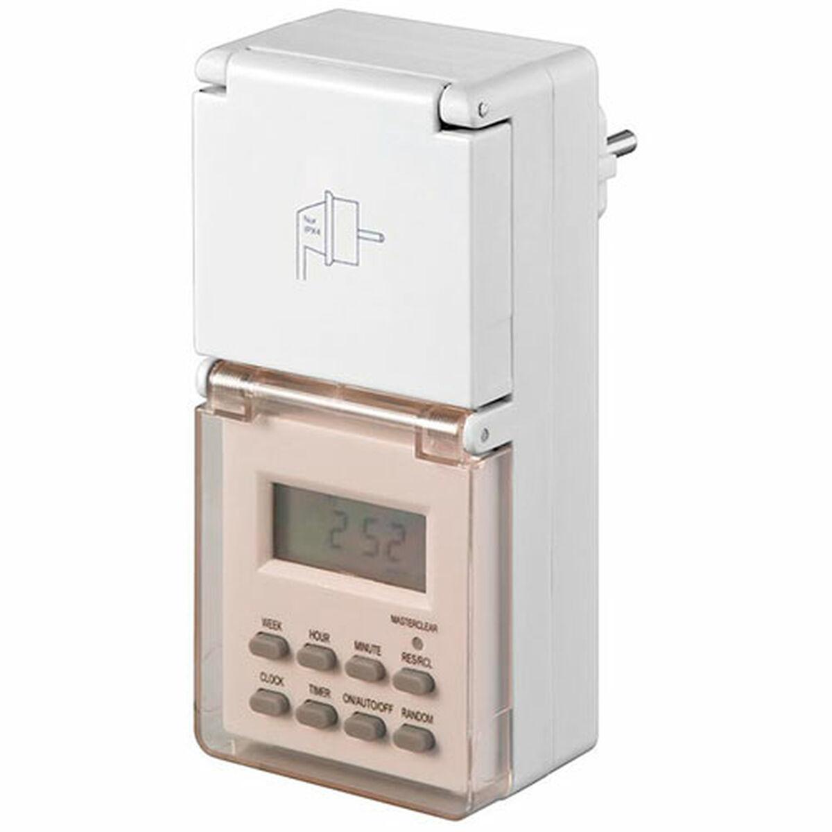 NIMO stik med digital timer 230 V 16 A - udvendig, ugentlig