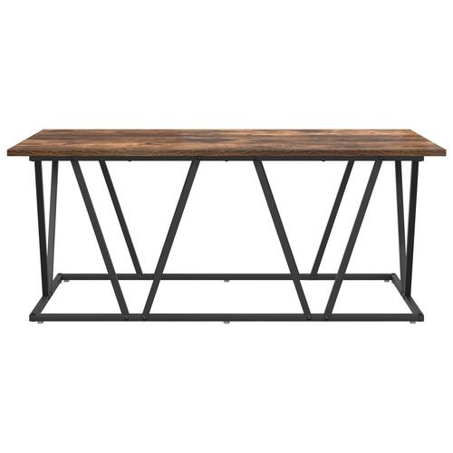 Sofabord i Røget Eg 100x50x40 cm - Ingeniørtræ og Metal