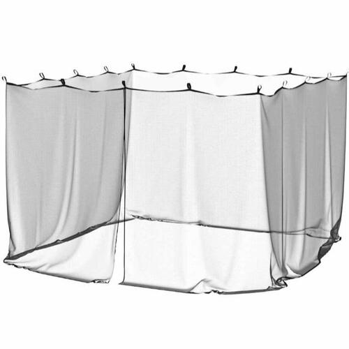 Myggenet til indendørs og udendørs 300x300x200 cm trådnet sort