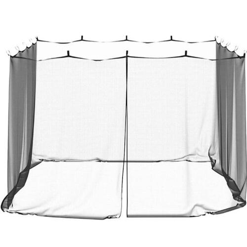 Myggenet til indendørs og udendørs 300x300x200 cm trådnet sort