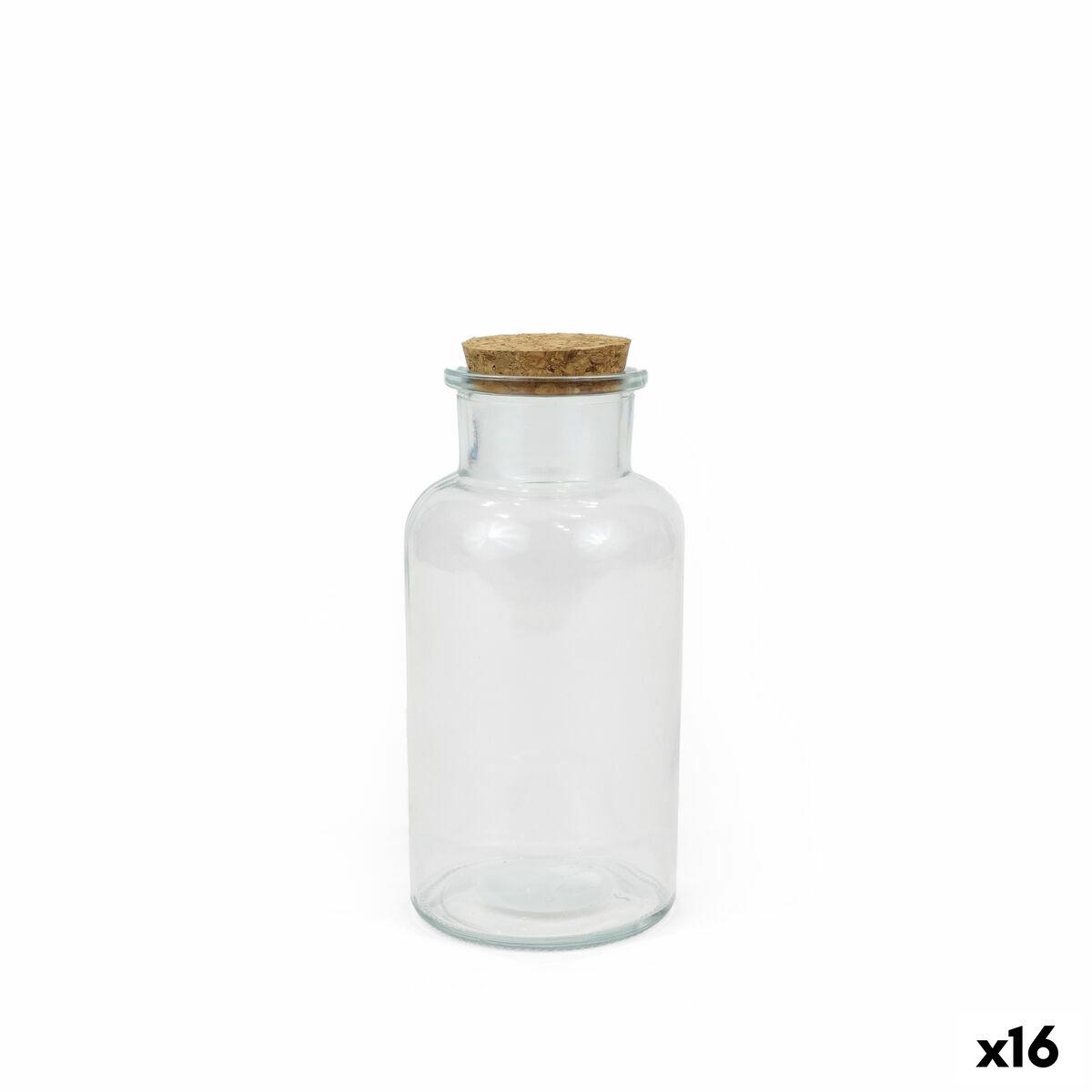 Glasflaske med prop 500 ml - 16 stk.