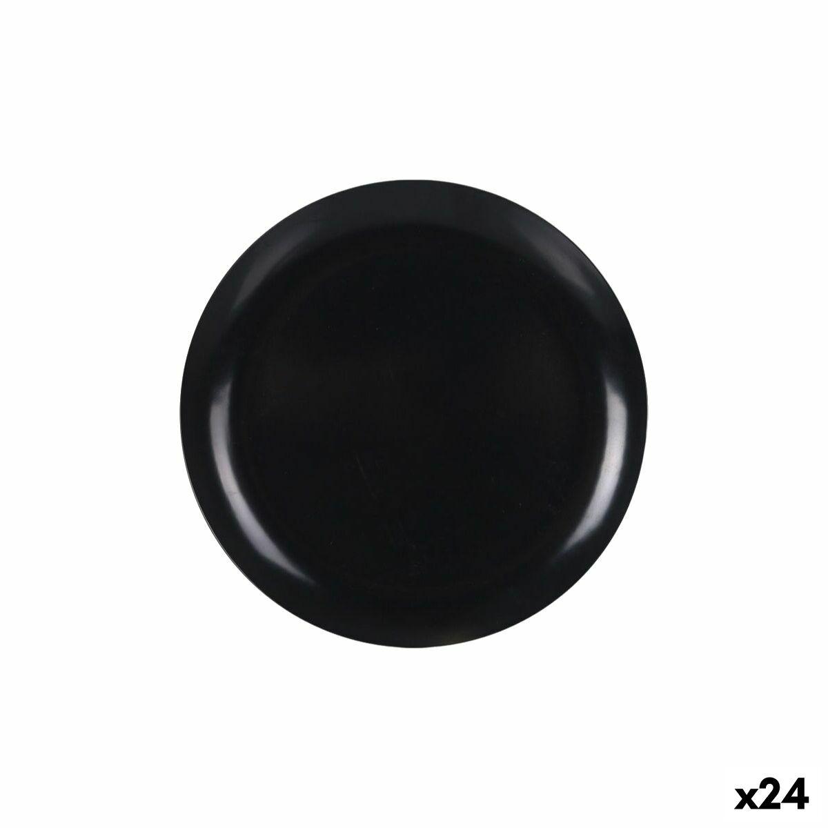 Flad middagstallerken, antracit, 25 × 25 cm - 24 stk.