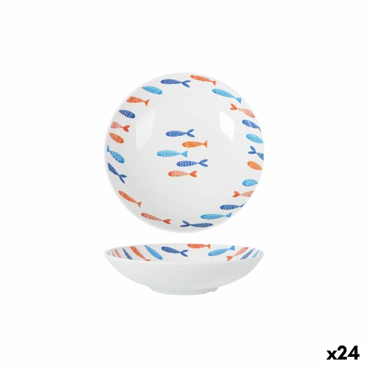 Dyb tallerken Fisk 21 × 5,3 cm - 24 stk.