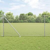 Svejset Tråd Hegn med 13 Spydstænger 1.2x25 m Galvaniseret Stål