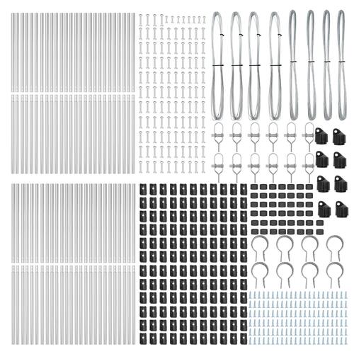 Hegn Stolper 52 stk Ø32 mm 190 cm Galvaniseret Stål