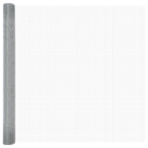Svejset Trådhegn med 13 Spidse Stænger 1,5x50 m Galvaniseret Stål