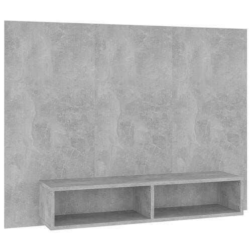 Væghængt tv-skab 120x23,5x90 cm konstrueret træ grå