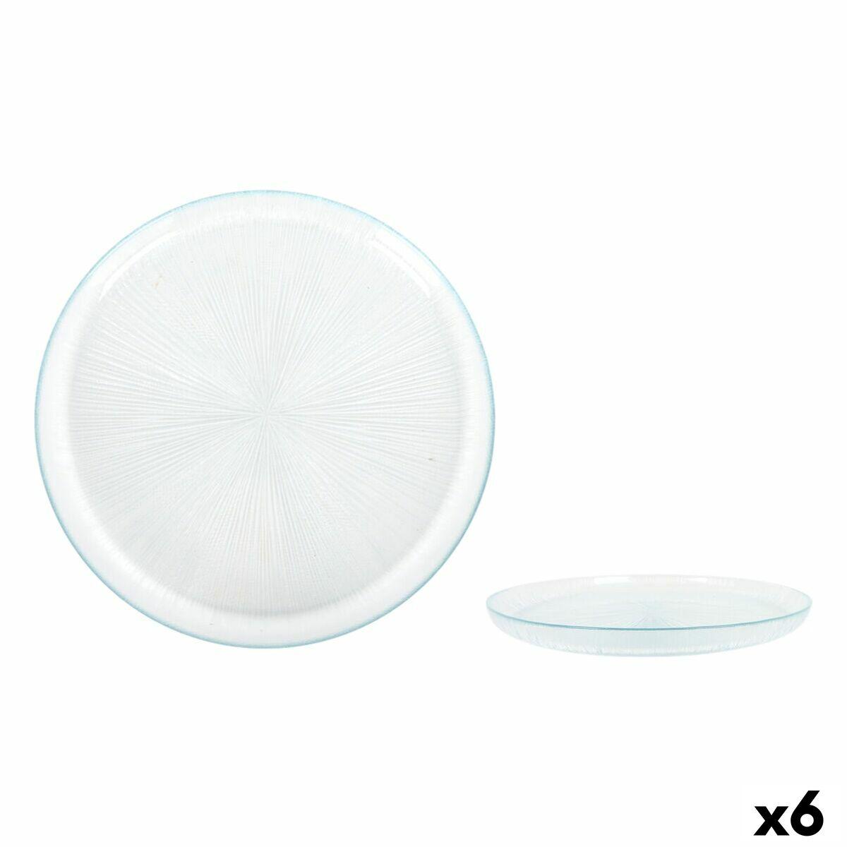 Venezia middagstallerkener i glas Ø 25 cm - 6 stk.