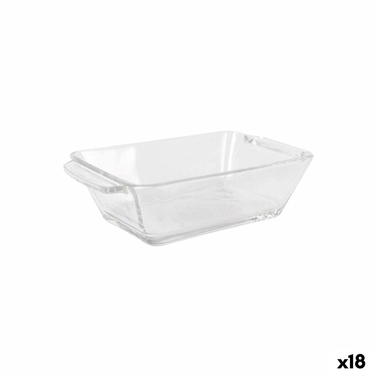 Arcoglass Anubis appetizer-sæt i glas, rektangulær - 4 dele (18 enheder)