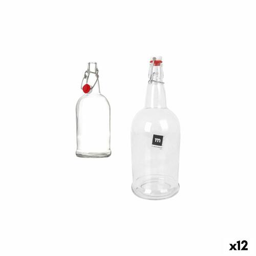 Glasflaske 1 l - 12 stk. hermetiske