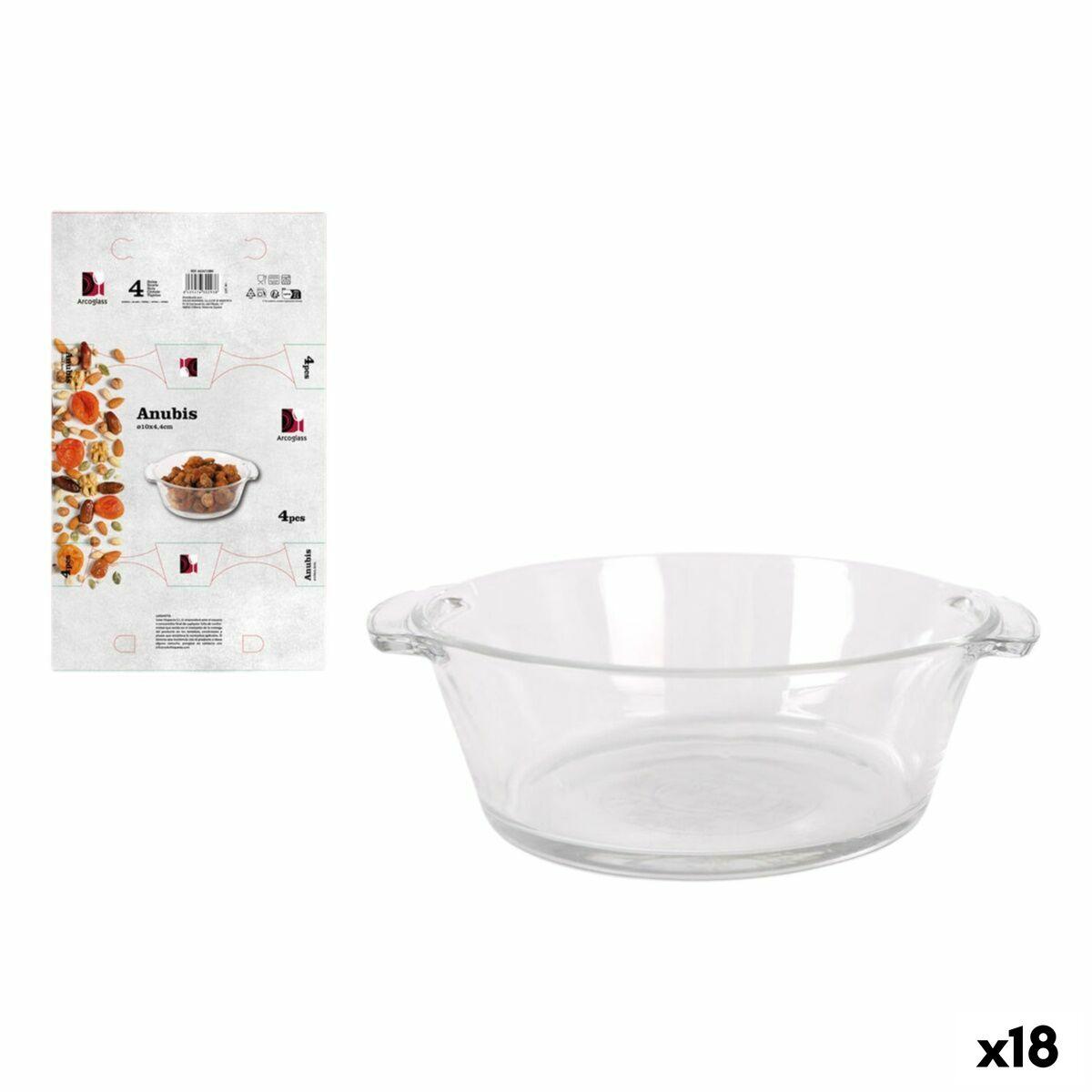 Arcoglass Anubis sæt til appetizere i glas - 4 dele (18 enheder)