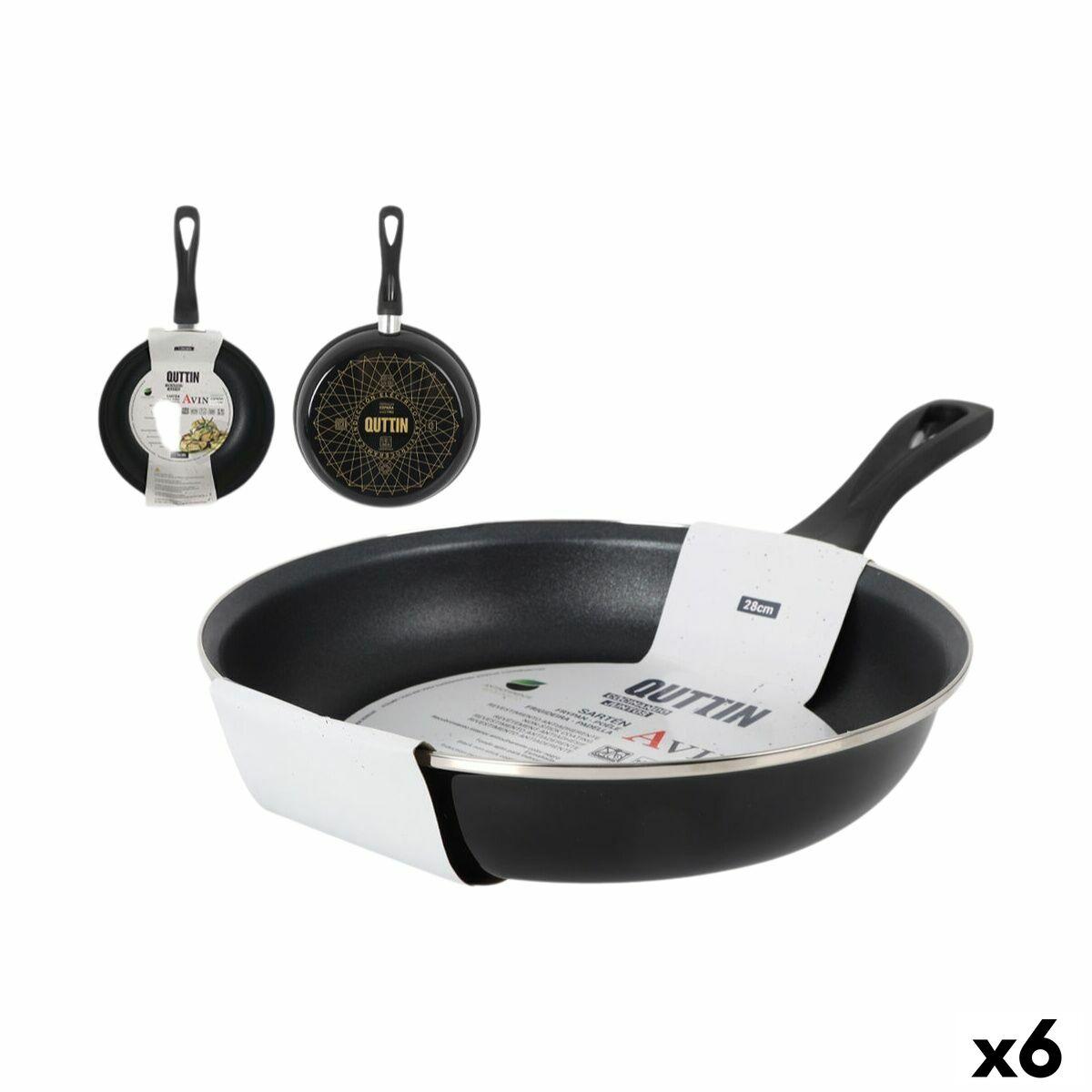Quttin Avin stegepande - sæt med 6 stk., sort