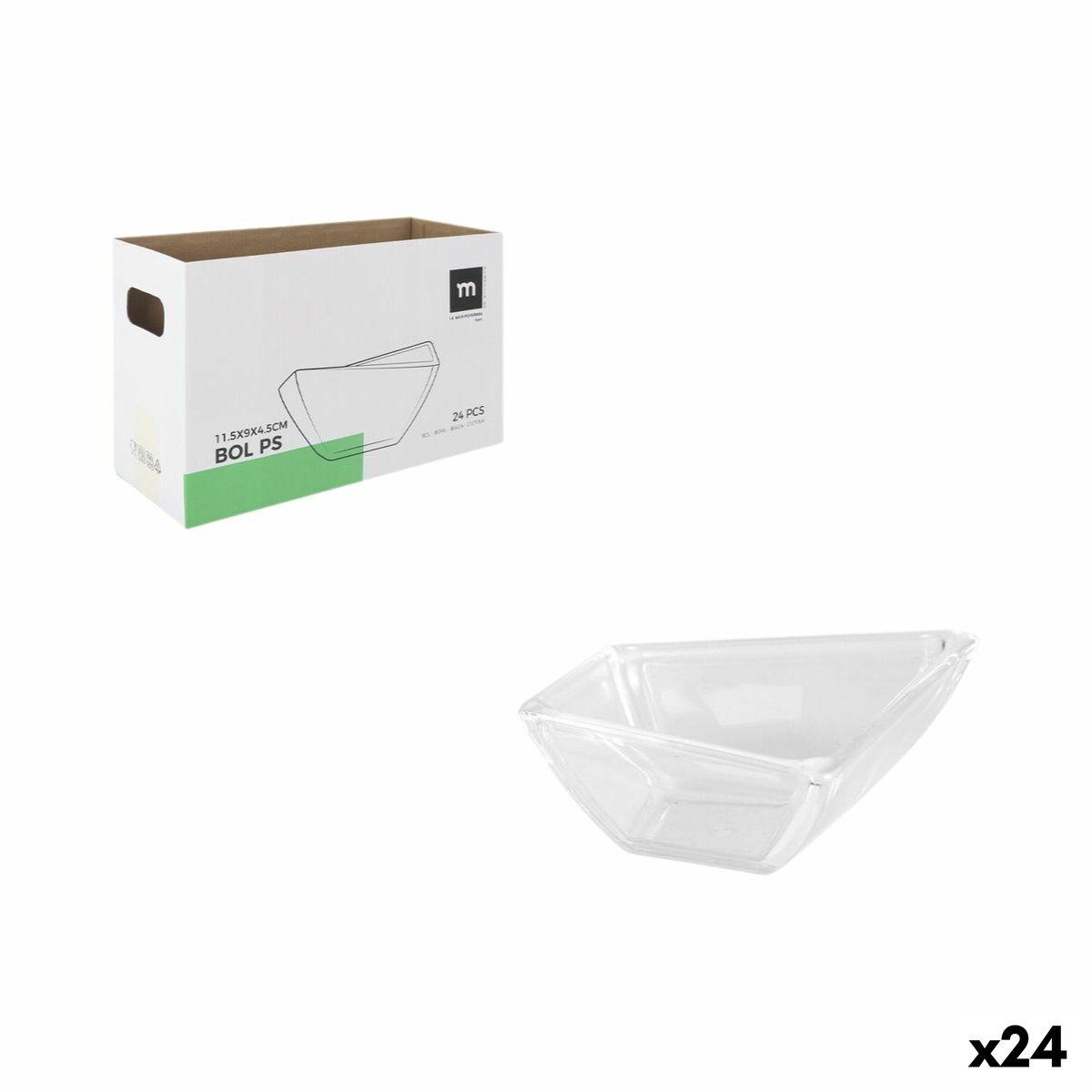 Snackskål - gennemsigtig, 11,5 × 9 × 4,5 cm (24 stk.)