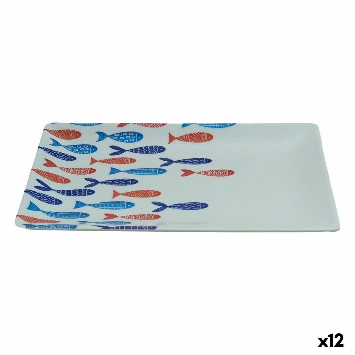 Snackbakke Fisk - 25 × 15 × 2 cm (12 stk.)