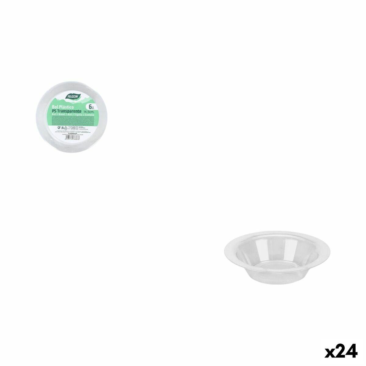 Algon sæt til appetizere, gennemsigtig 14,5 cm - 6 dele (24 enheder)