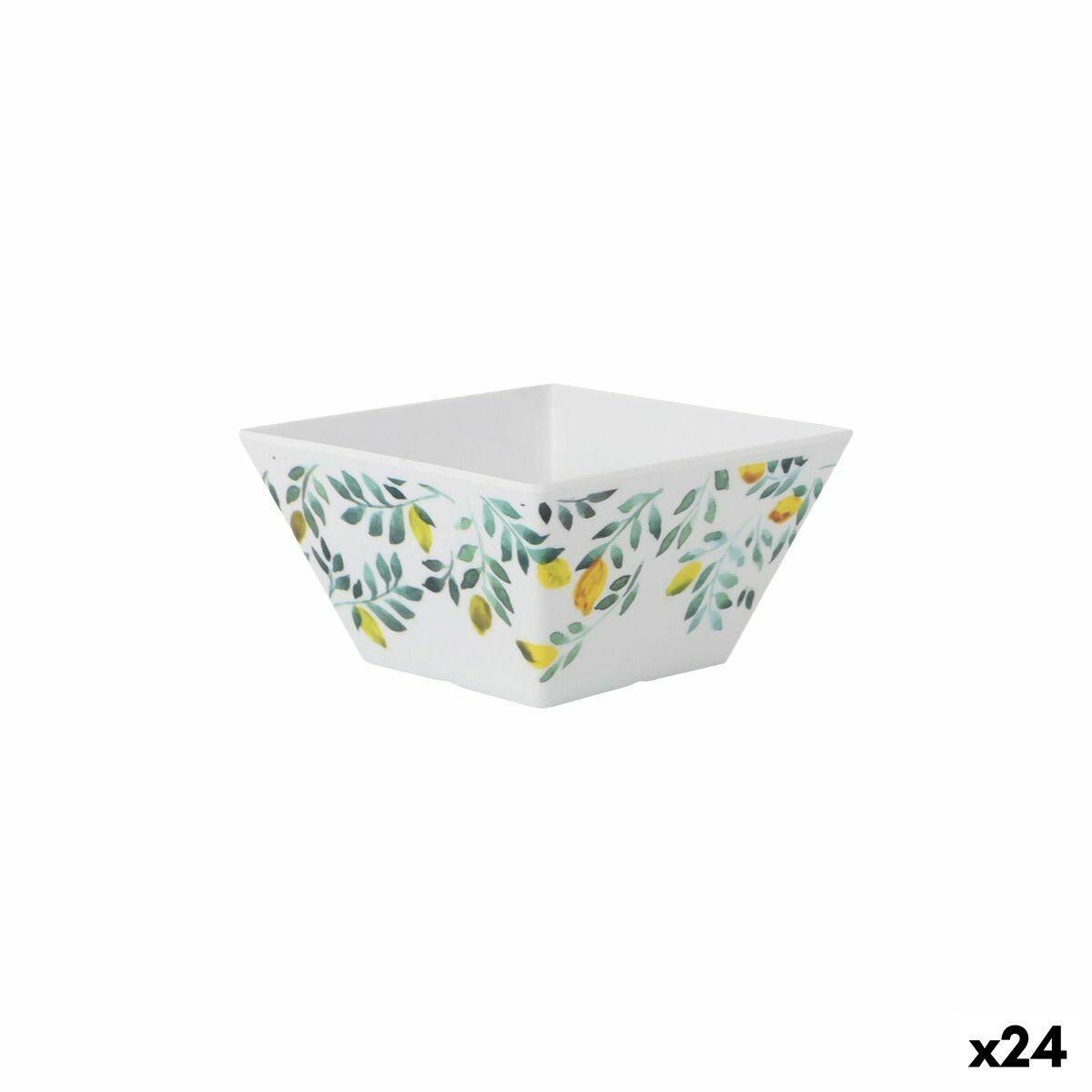 Snackskål Citron 13 × 13 × 7 cm - 24 stk.